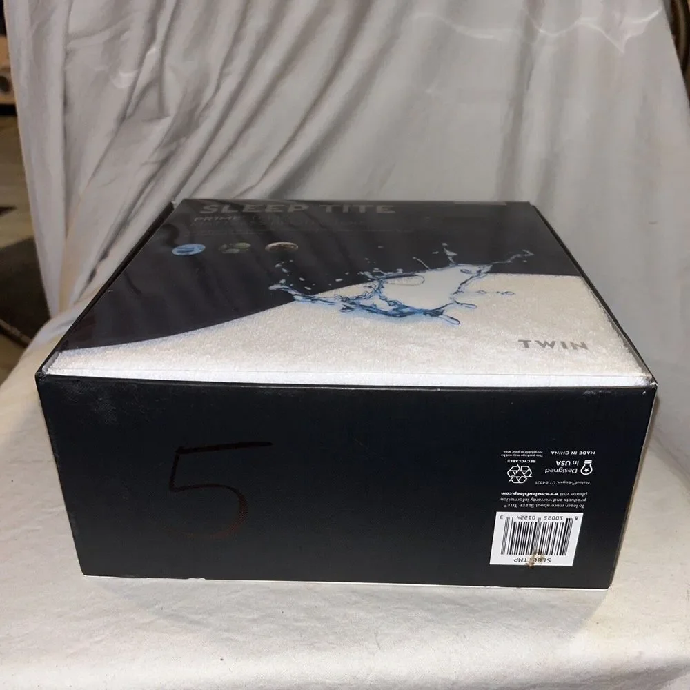 Malouf Sleep Tite ~ Prime Terry Smooth Cotton Mattress Protector‎ ~ Size Twin